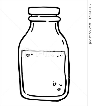milk, bottle, vector 124619412