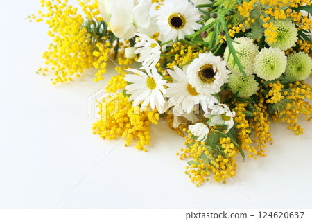 含羞草和雛菊插花 124620637