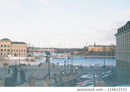 Stockholm city, Sweden, taken with a film camera 124621532