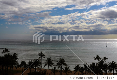 Waikiki Sunset Honolulu Hawaii 124621557