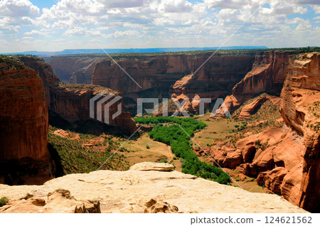 Surrounding Terrain, Cliffs, and Valley Canyon De Chelly Arizona 124621562