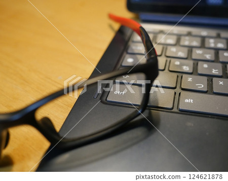 Computer in the background Copy space for work 124621878