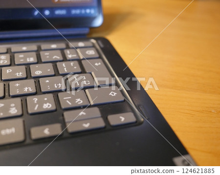 Computer in the background Copy space for work Computer in the background Copy space for work 124621885