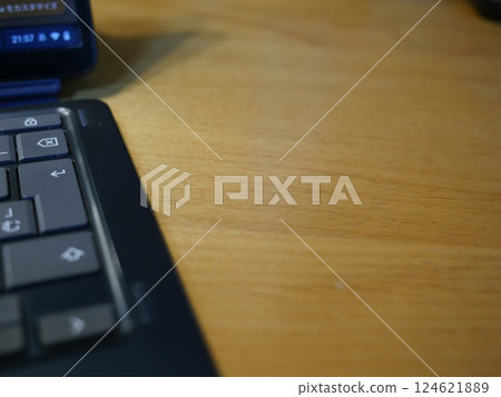 Computer in the background Copy space for work Computer in the background Copy space for work 124621889