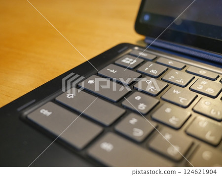 Computer in the background Copy space for work 124621904