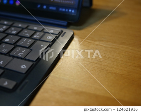 Computer in the background Copy space for work 124621916