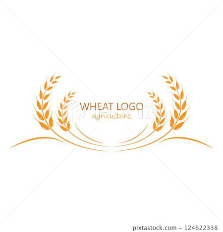 wheat Logo Template vector icon design 124622338