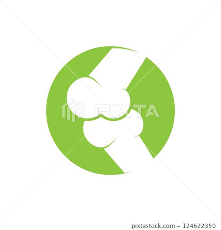 Bone ilustration logo vector 124622350