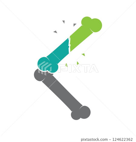 Bone ilustration logo vector 124622362