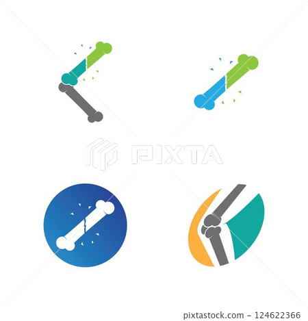 Bone ilustration logo vector Bone ilustration logo vector 124622366