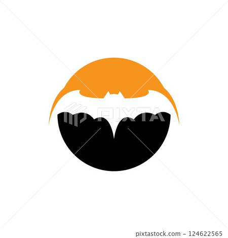 bat ilustration vector icon 124622565