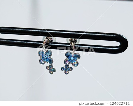 時尚銀藍色托帕石耳環 時尚銀藍色托帕石耳環 124622711