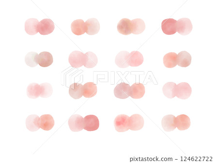 Round watercolor pattern 4 Round watercolor pattern 4 124622722
