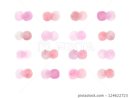 Round watercolor ornament 5 Round watercolor ornament 5 124622723