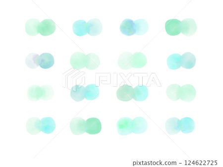 Round watercolor ornament 7 Round watercolor ornament 7 124622725