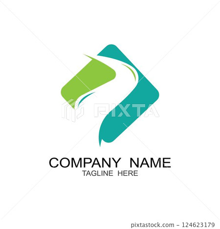 River Logo Template vector icon illustration 124623179