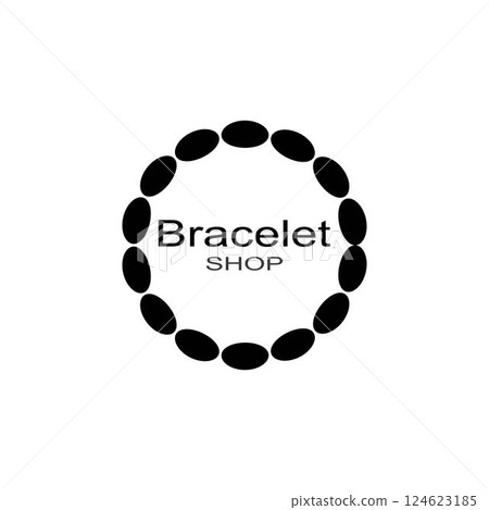 Bracelet shop badge logo modern illustration 124623185
