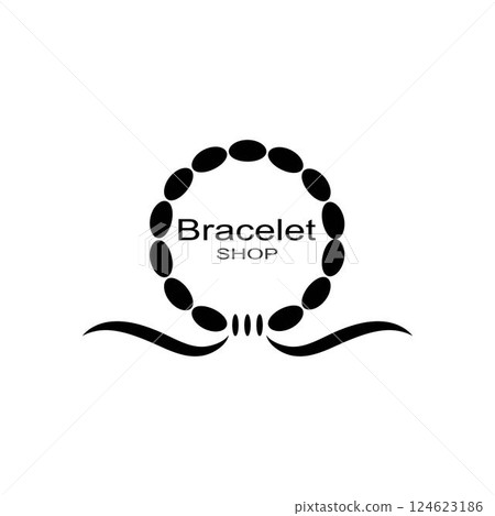 Bracelet shop badge logo modern illustration 124623186