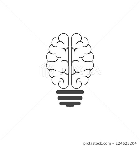 Brain Logo Template  vector 124623204