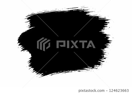 Bold Grunge Ink Brush Stroke Texture Bold Grunge Ink Brush Stroke Texture 124623663
