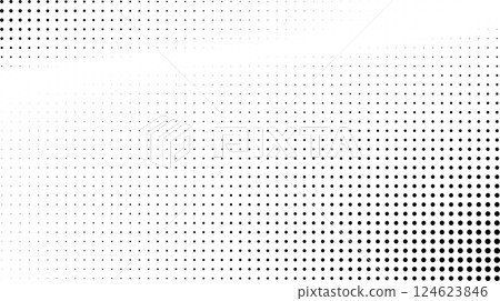gradient halftone dots grunge background. Vector illustration 124623846