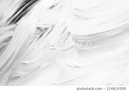 Brush strokes in shades of white and black texture. 124624309