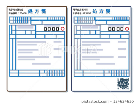 Paper prescription with e-prescription redemption number 124624630