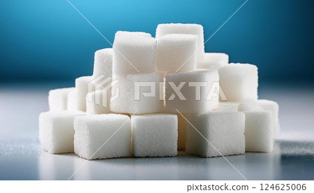 Stacks of sugar cubes 124625006