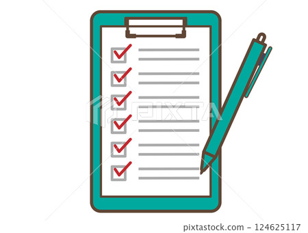 清單和筆 124625117