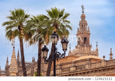 La Giralda bell tower in Seville Spain 124625231