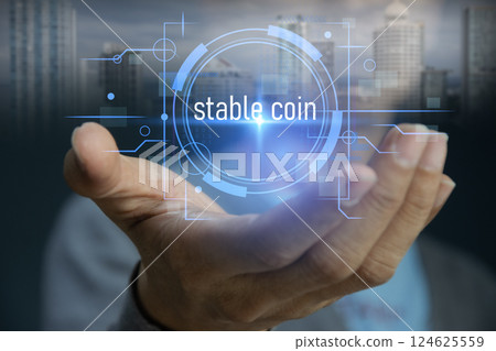 The concept of using stablecoins in financial systems 124625559