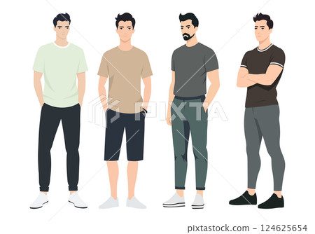 Men s Fashion Outfit Collection. A collection of stylish men dressed in various outfits, including casual, smart-casual, and streetwear styles. Men s Fashion Outfit Collection. A collection of stylish men dressed in various outfits, including casual, smart-casual, and streetwear styles. 124625654