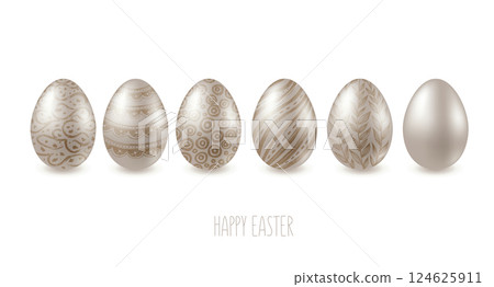 easter, egg, vector 124625911