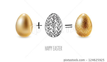 easter, egg, vector 124625925