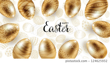 easter, egg, gold 124625932