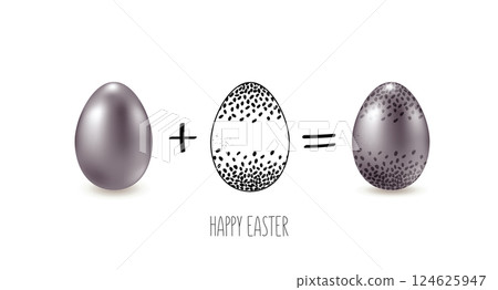 easter, egg, vector 124625947