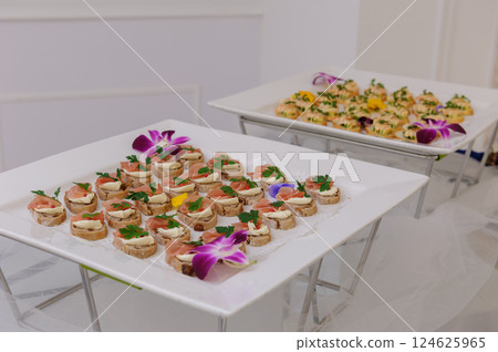 Food, buffet, buffet, catering, wedding reception, party 124625965