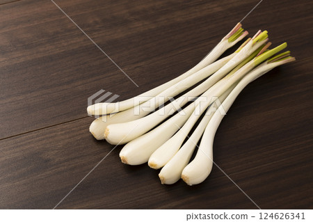 蔥頭擺盤 124626341