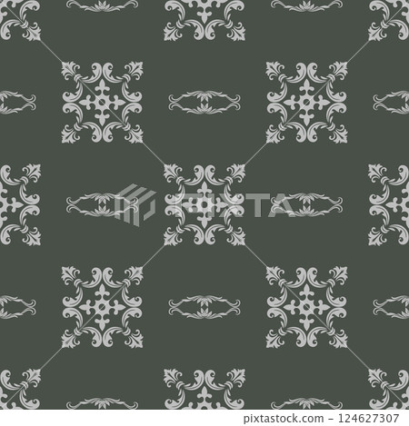 Vintage floral seamless pattern, texture. 124627307