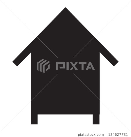 Bee hive. Vector illustration isolated on white background. Bee hive. Vector illustration isolated on white background. 124627781