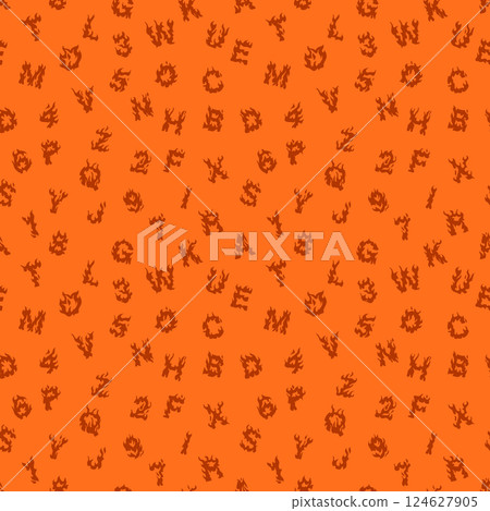 Seamless vector pattern different letters. 124627905