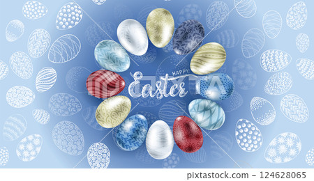 easter, egg, gold 124628065