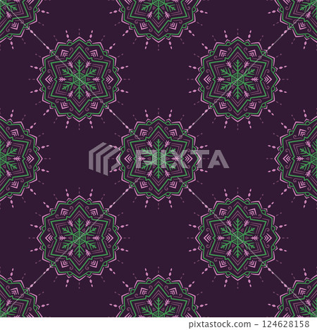 Damask seamless pattern for design. Damask seamless pattern for design. 124628158