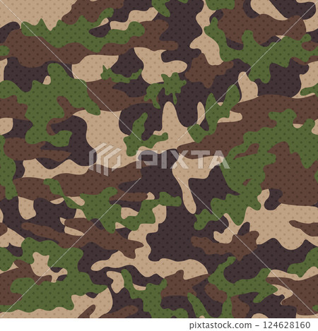 Camouflage seamless pattern, abstract modern. Camouflage seamless pattern, abstract modern. 124628160