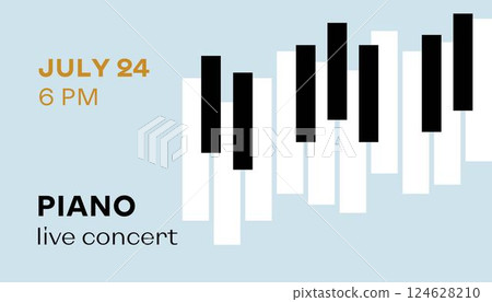 Piano Musical Festival Banner Piano Musical Festival Banner 124628210