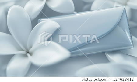 wedding invitation envelope, delicate silver tones wedding invitation envelope, delicate silver tones 124628412