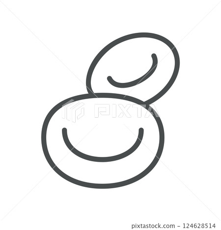 Red Blood Cells Icon. Minimal Line Illustration of Erythrocytes Representing Oxygen Transport, Circulation and Hematology for Routine Medical Diagnostics Red Blood Cells Icon. Minimal Line Illustration of Erythrocytes Representing Oxygen Transport, Circulation and Hematology for Routine Medical Diagnostics 124628514