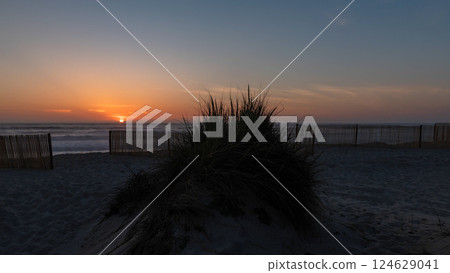 Landscape of Furadouro beach 124629041