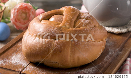 Easter folar with egg Easter folar with egg 124629155
