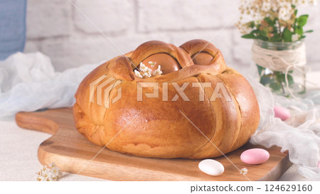Easter folar with egg Easter folar with egg 124629160